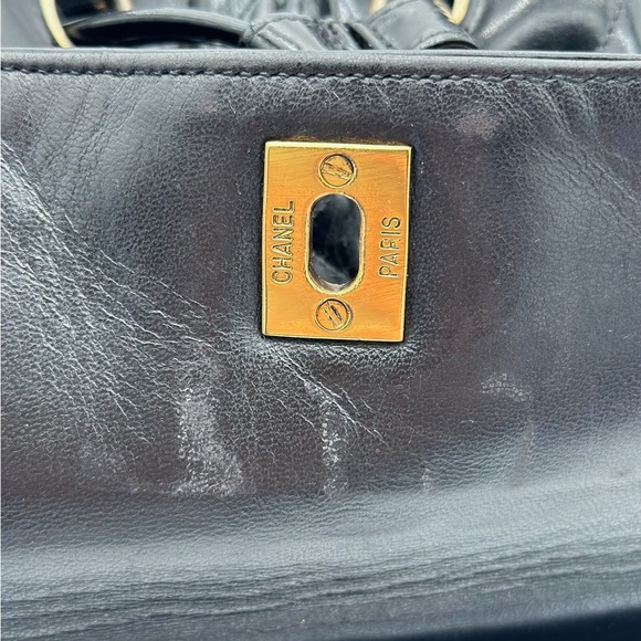 CHANEL VINTAGE PATENT LEATHER BACKPACK 24K GHW - Picture 9 of 16